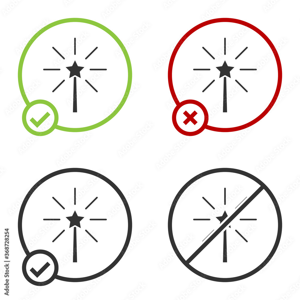 Black Firework icon isolated on white background. Concept of fun party. Explosive pyrotechnic symbol. Circle button. Vector. Black Firework icon isolated on white background. Concept of fun party. Explosive pyrotechnic symbol. Circle button. Vector.