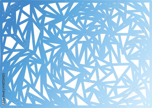 abstract blue background with triangles of different shapes and sizes