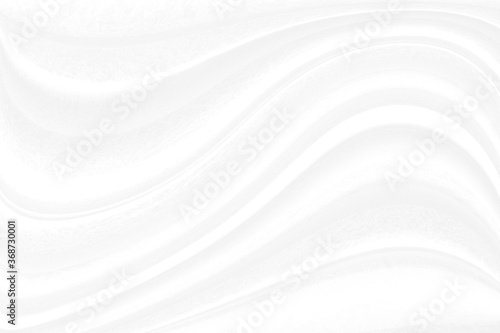 Abstract wave fabric white background with smooth curves