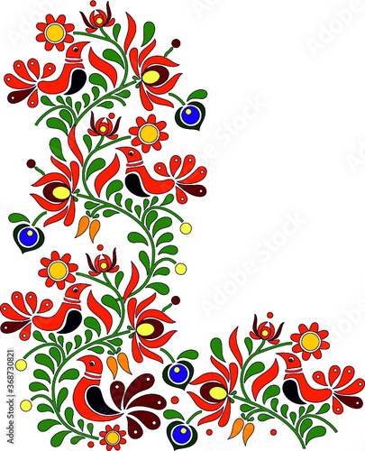 Hungarian beautiful folk art, floral decoration
beautiful flower illustration
