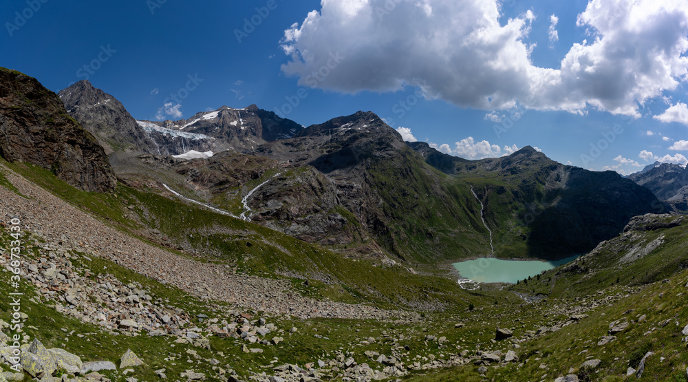 Wandern in der Lombardei Italien Sommer