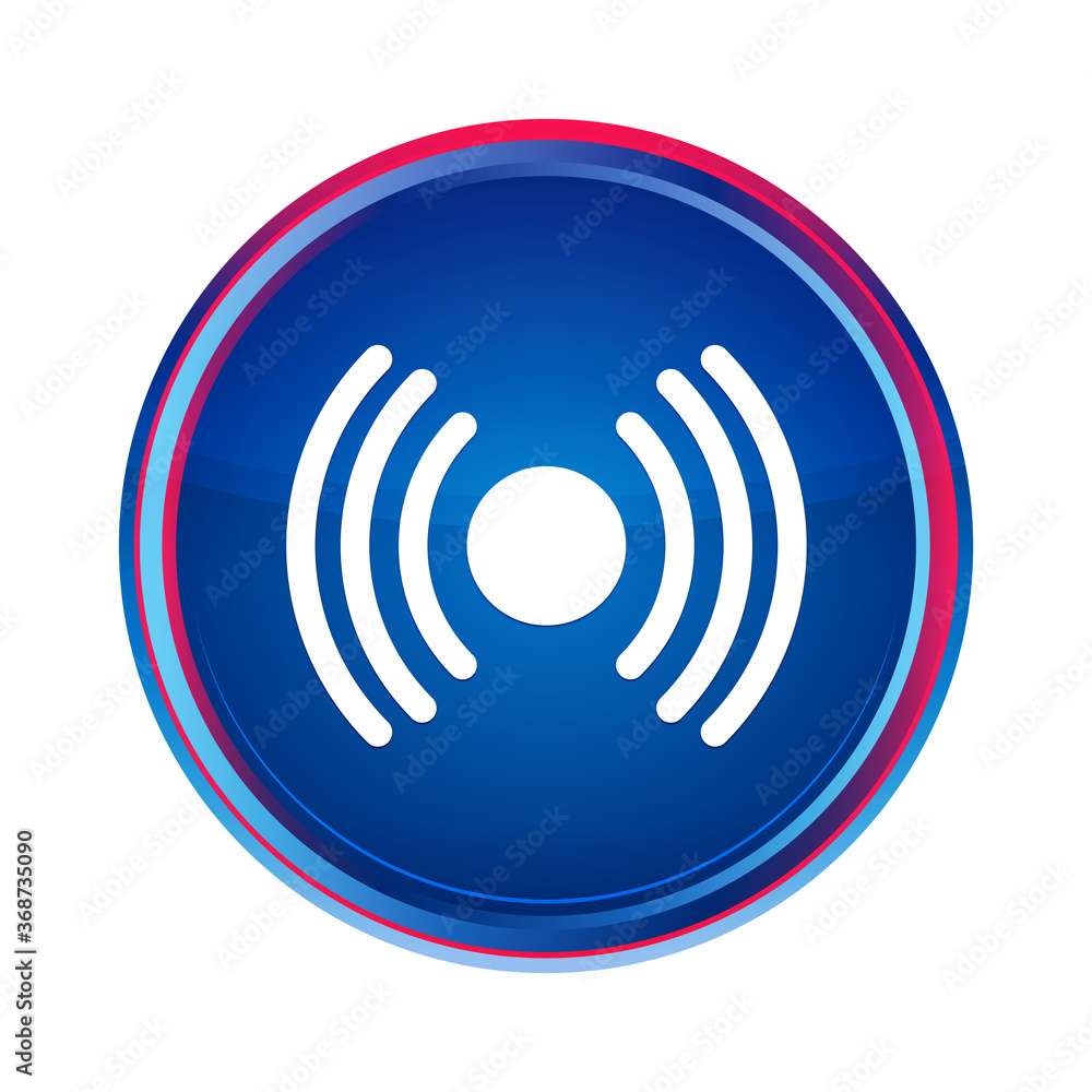 Network signal icon silky blue round button aqua design illustration Network signal icon silky blue round button aqua design illustration