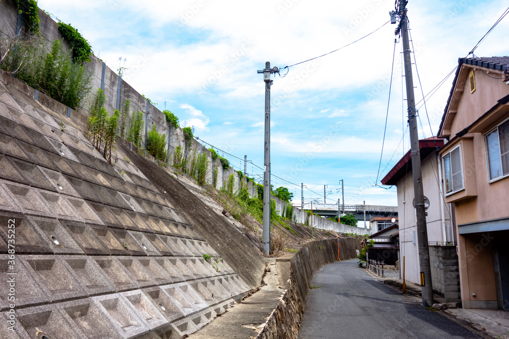 Fototapeta premium 岡山の下町