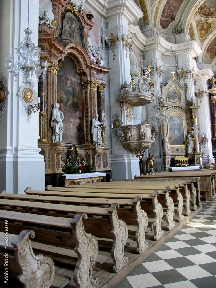 Pfarrkirche in Toblach, Suedtirol, Italen