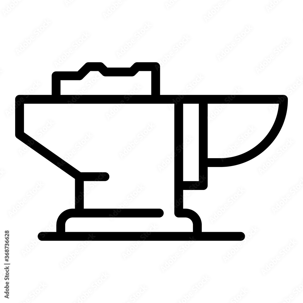 Anvil icon. Outline anvil vector icon for web design isolated on white background Anvil icon. Outline anvil vector icon for web design isolated on white background