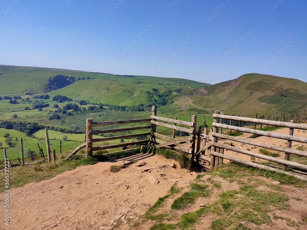 a fence in a hills