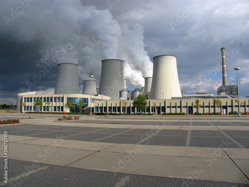 Braunkohlekraftwerk  Jaenschwalde, Brandenburg, Deutschland, Europa photo