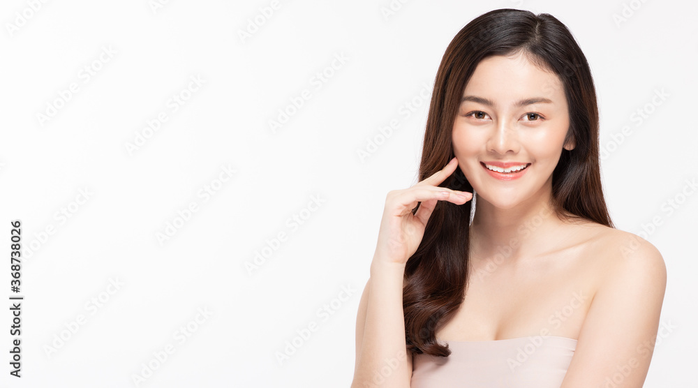 Beauty asian women portrait face with skin care healthy and skin. Beauty asian women portrait face with skin care healthy and skin.