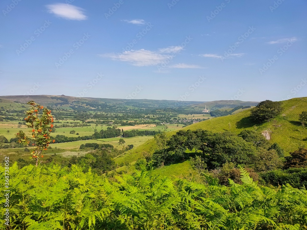 Fototapeta premium landscape with green hills