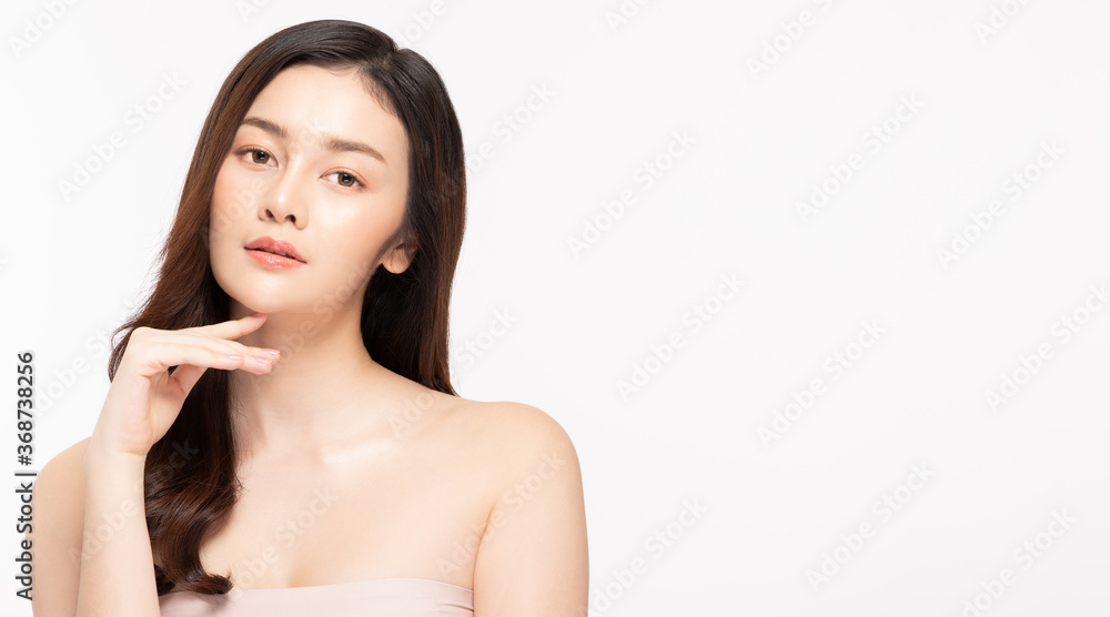 Beauty asian women portrait face with skin care healthy and skin. Beauty asian women portrait face with skin care healthy and skin.