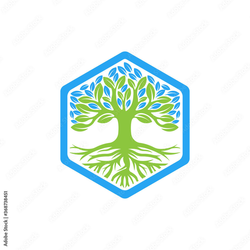 Tree Logo design vector illustration. Abstract Tree Logo vector in creative design concept for nature, agriculture and farm business. Tree Logo, icon, sign and symbol vector design illustration. Tree Logo design vector illustration. Abstract Tree Logo vector in creative design concept for nature, agriculture and farm business. Tree Logo, icon, sign and symbol vector design illustration.