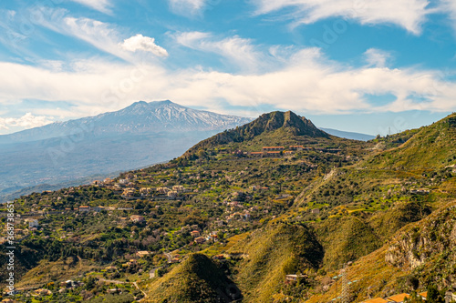 View of the majestic Etna volcano © alanstix64