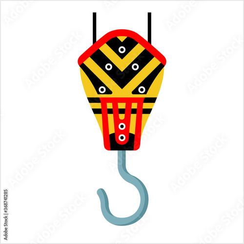 Crane Hook Icon, Tow Hook