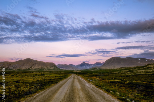 road to the mountains - Rondane National park, Norway photo