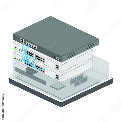 The network server is responsible for managing the network of the services so that they can connect and communicate.