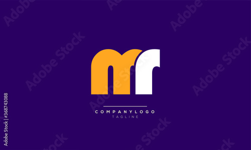 Alphabet letters Initials Monogram logo MR,RM,R and M