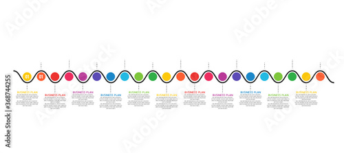 vector illustration Can be used for process, presentations, layout, banner,info graph There are 22 steps or layers.