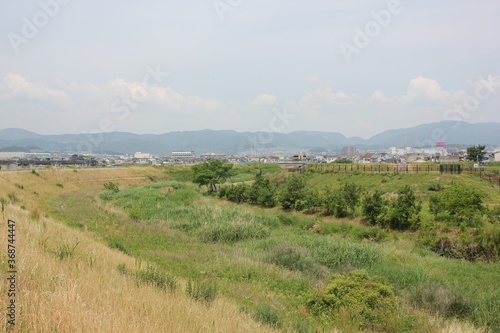 河川敷、River