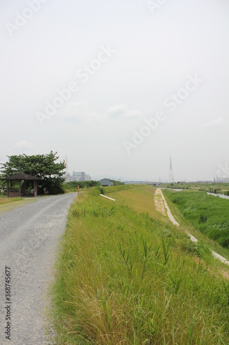 河川敷、River