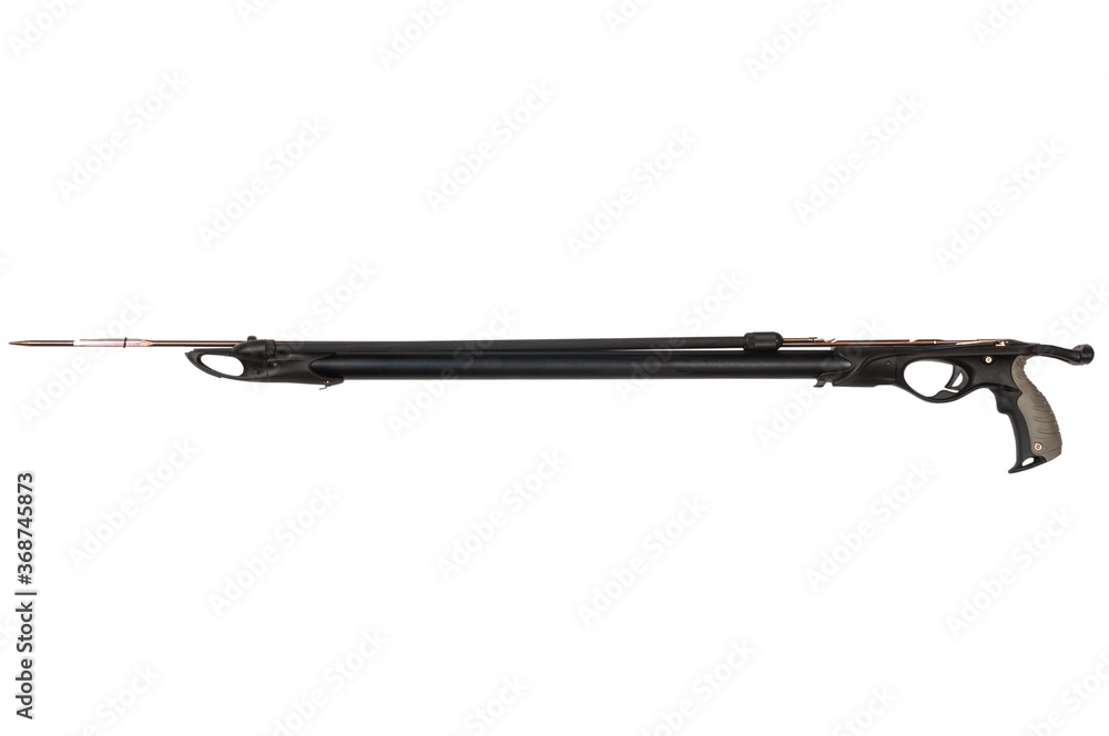 Harpoon spear gun isolated on white background Harpoon spear gun isolated on white background