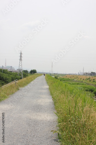 河川敷、River