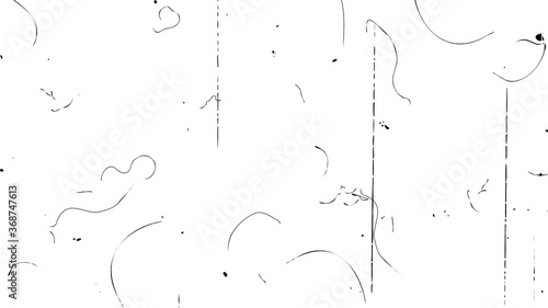 Old film strip, vector illustration, scalable to any size.
Dust and debris on film, vector. 