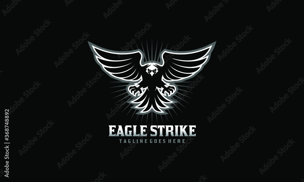 Eagle Strike Logo - Bird Fly Vector Eagle Strike Logo - Bird Fly Vector