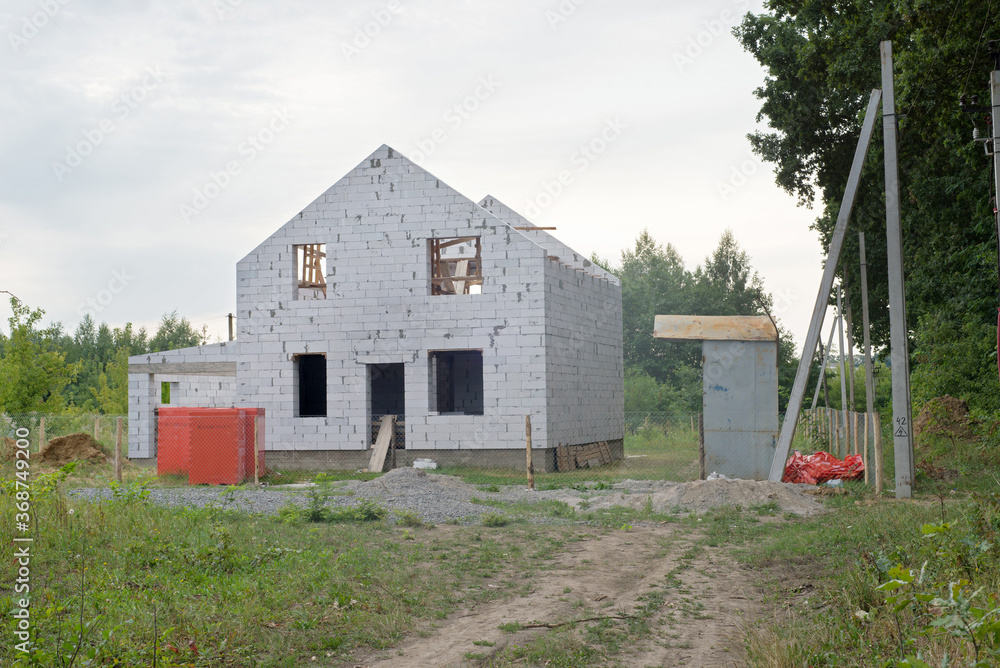 newly builded foam concrete house newly builded foam concrete house