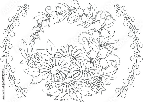 Hungarian beautiful folk art, floral decoration
beautiful flower illustration
