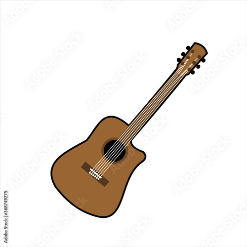illustration of acoustic guitar
