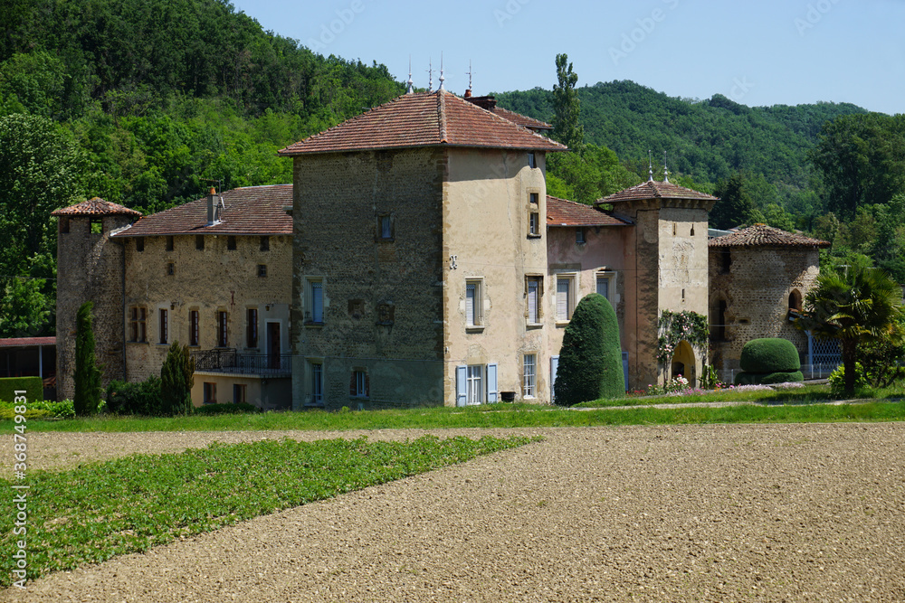 typical old stone estate in the south of france
