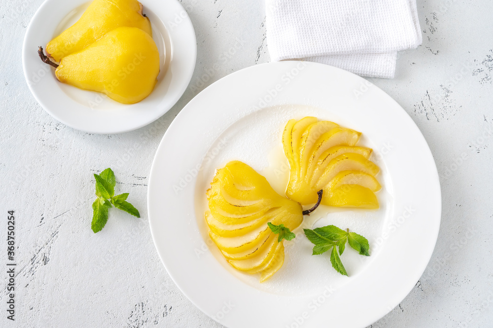 Saffron Poached Pears Saffron Poached Pears