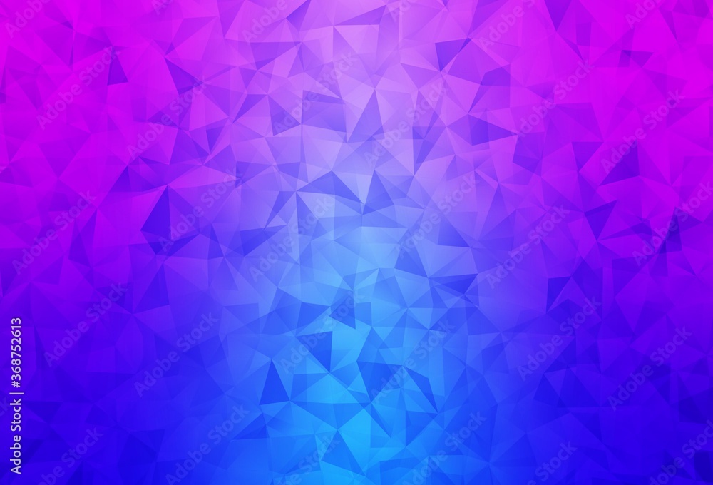 Light Pink, Blue vector abstract polygonal pattern. Light Pink, Blue vector abstract polygonal pattern.