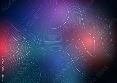Topography abstract map design