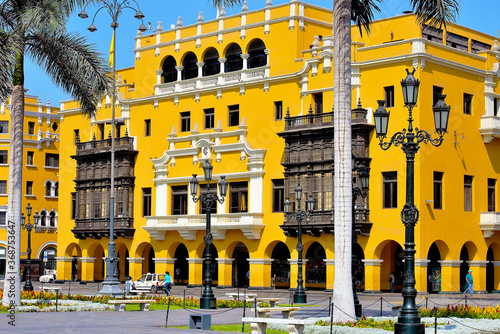Palacio de la Union am Plaza Mayor in Lima, Peru