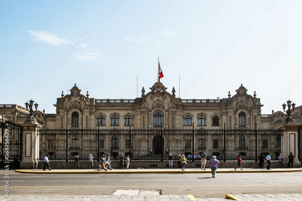 Regierungspalast im Norden des Plaza Mayor, Lima, Peru