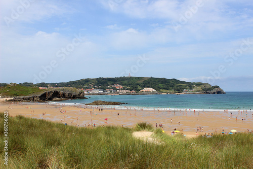 Ris beach  in Noja  Cantabria  Spain 