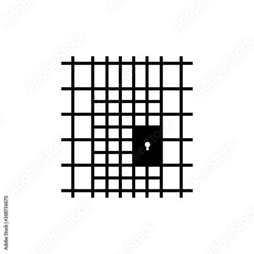 minimal prison or jail black icon