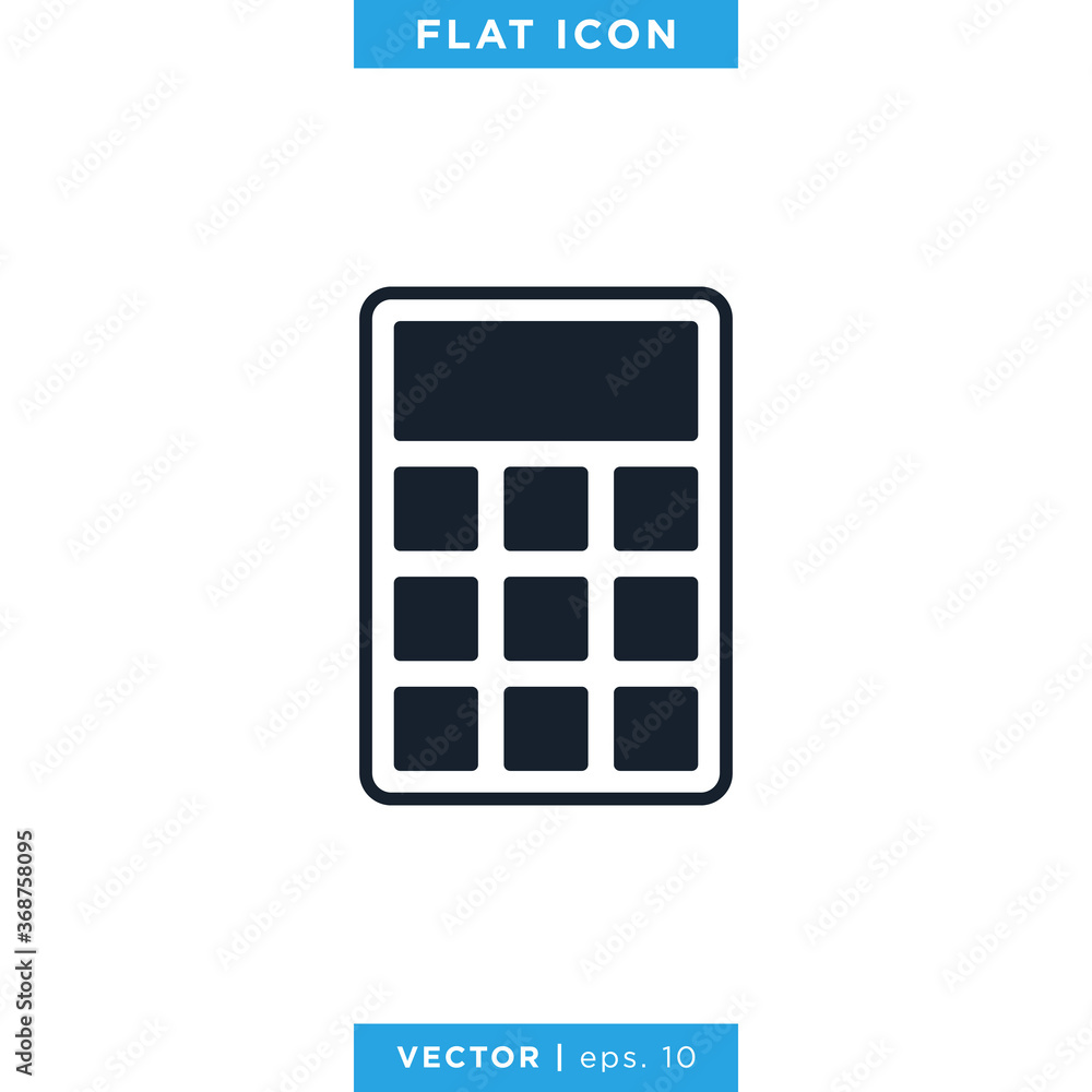 Calculator Icon Vector Design Template. Calculator Icon Vector Design Template.