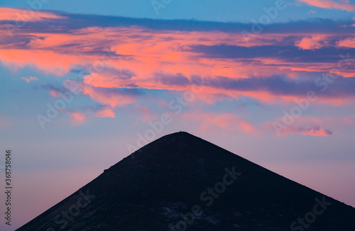 Cone of Arita, in the desert landscape of the Salar de Arizaro, La Puna, Argentina, South America, America