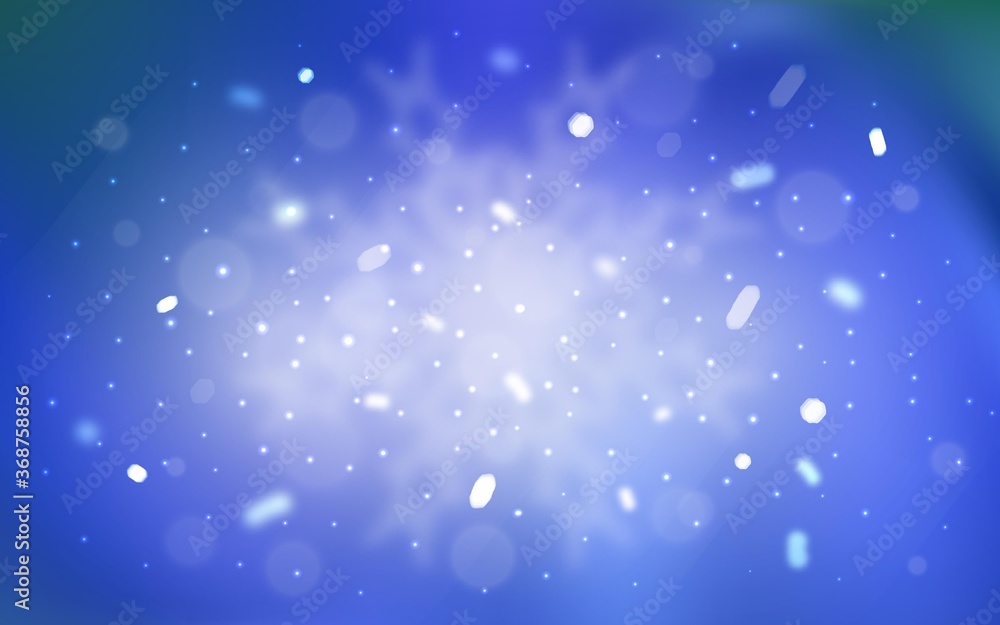 Dark Blue, Red vector template with ice snowflakes. Blurred decorative design in xmas style with snow. New year design for your ad, poster, banner.