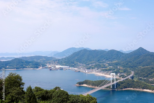 しまなみ海道 伯方大島大橋 カレイ山展望台からの眺め