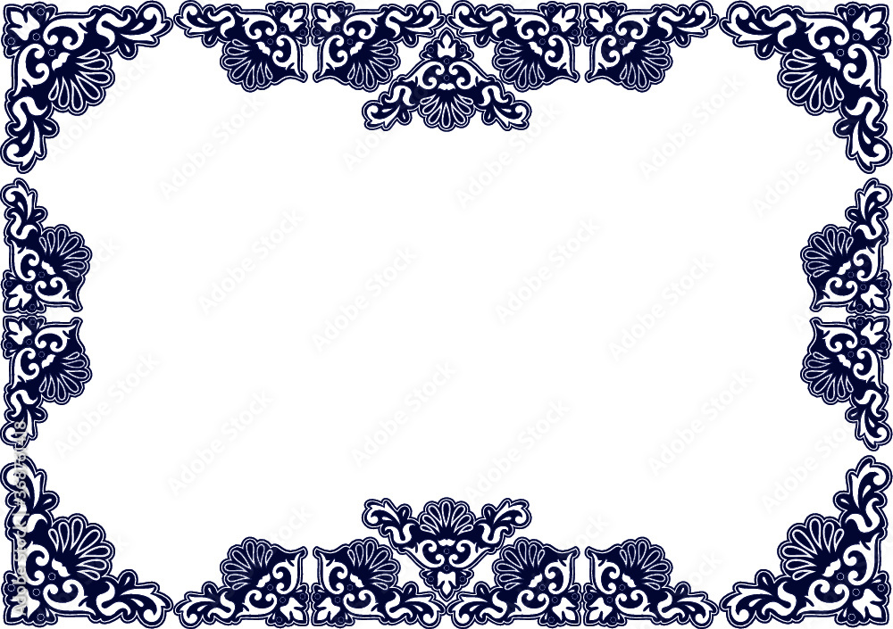 Fototapeta premium Hungarian beautiful folk art, floral decoration beautiful flower illustration