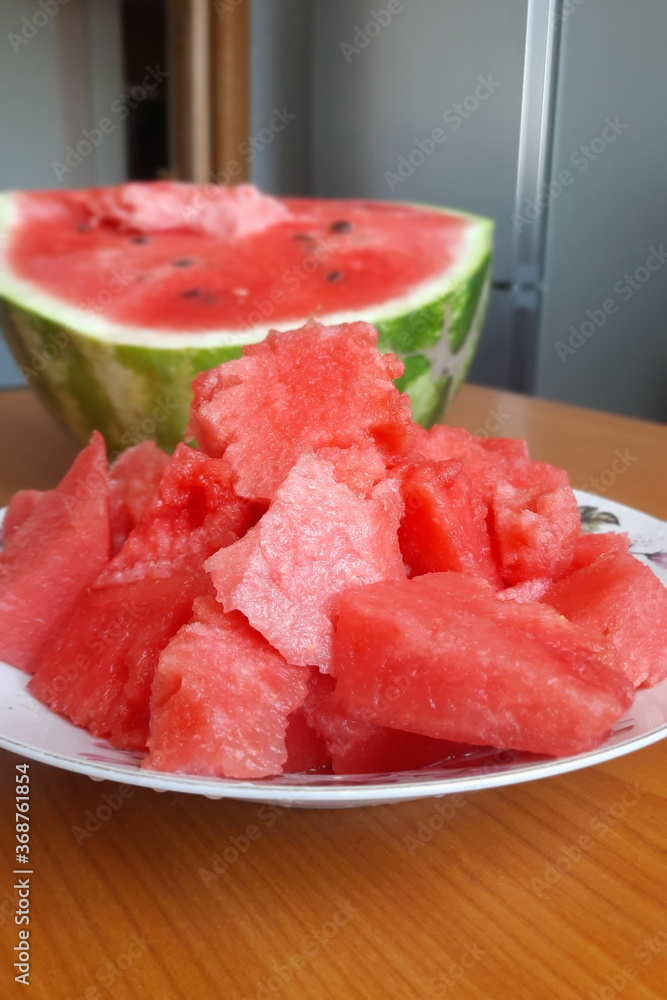 Red ripe watermelon Red ripe watermelon