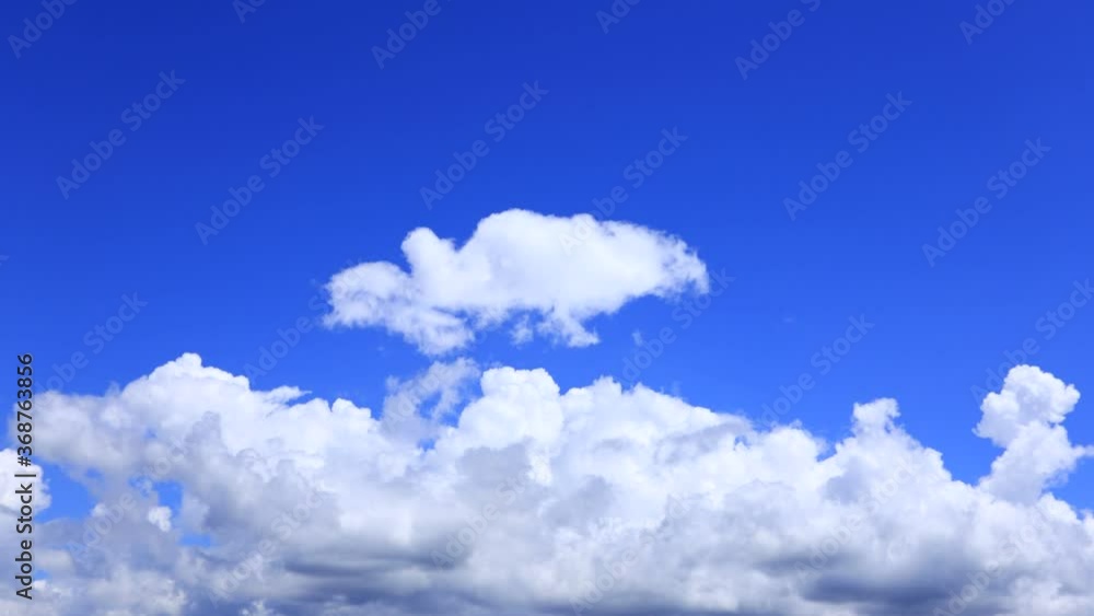 夏の青空 雲のタイムラプス 7月 夏の青空 雲のタイムラプス 7月