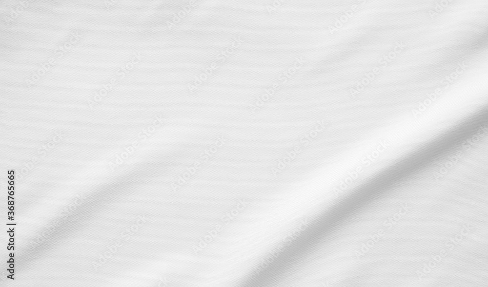 White fabric smooth texture surface background