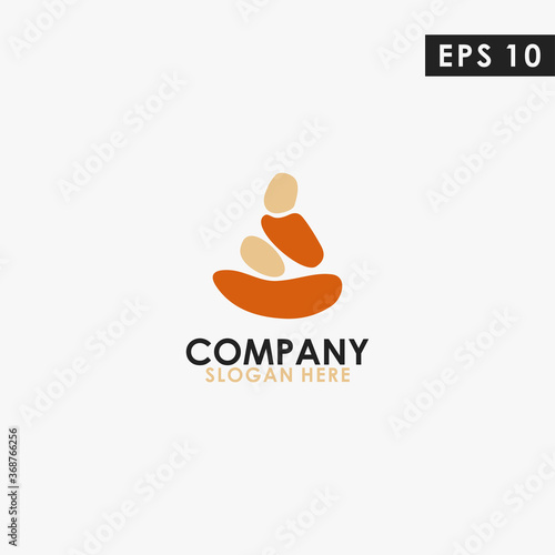 Monk Buddhist Logo Design Vector Template. Modern Design. Vector Illustration