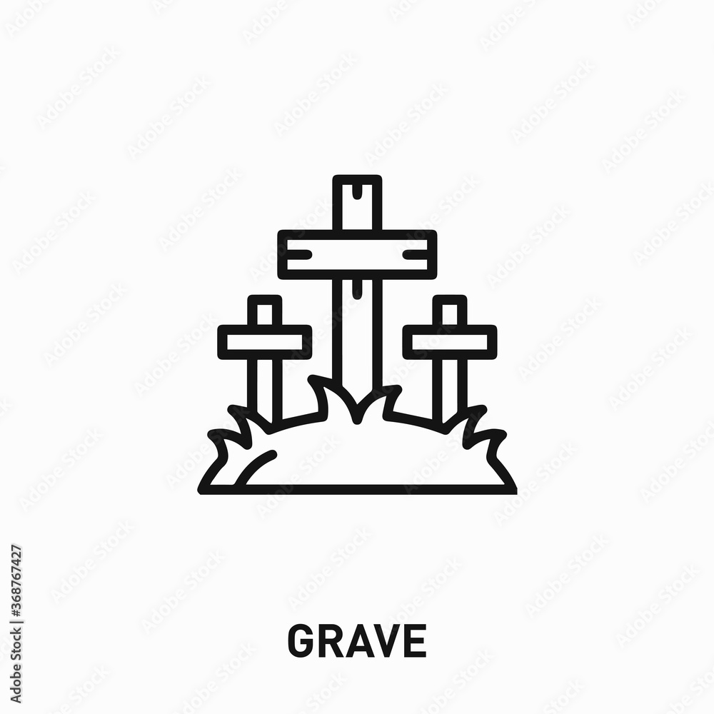 grave icon vector. grave sign symbol for your design grave icon vector. grave sign symbol for your design