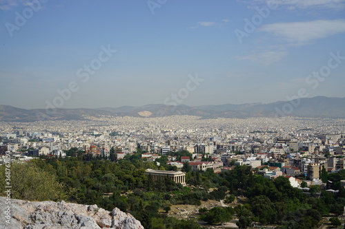 Fototapeta Naklejka Na Ścianę i Meble -  Panorama, the landscape of Athens in Greece, Europe