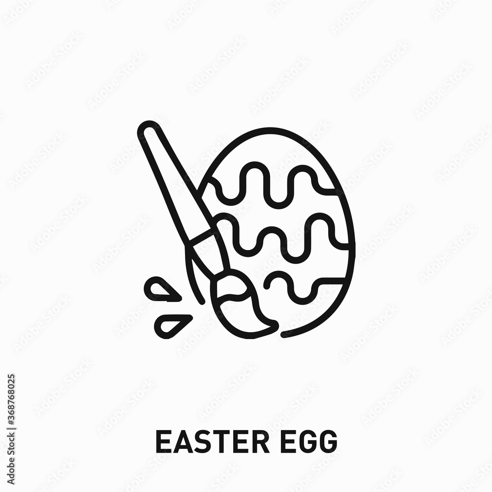 Easter egg icon vector. Easter egg sign symbol for your design Easter egg icon vector. Easter egg sign symbol for your design